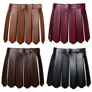 Costume d'Halloween <span class=keywords><strong>sexy</strong></span> pour homme, style demoiselle d'honneur steampunk, avec ceinture et jupe en polyester, pour cosplay de combat, déguisement de chat et jeu de rôle - Product Image 3