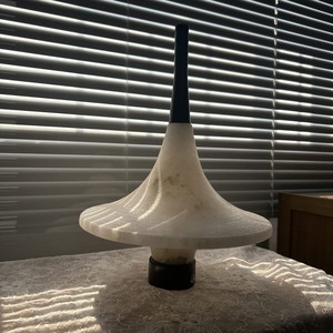 Msol Lab Table <b>Lamp</b> Translucent <b>Cloud</b> Stone Conical Design For Home Decor - Product Image 2