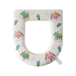 Toilet Seat Cover EVA Waterproof Washable Universal With Cartoon Design For Bathroom Use - Product Image 5