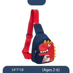 Borsa da scuola per bambini di moda di tendenza borsa da scuola per bambini dell'<span class=keywords><strong>asilo</strong></span> borsa da petto per bambini con dinosauro carino del fumetto - Product Image 6