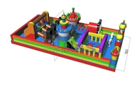 Enfants populaires 3d gonflable Mickey fête thème sautant château plein d'entrain gonflable videur cavalier pour la publicité d'amusement