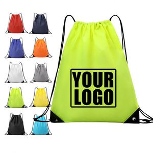 Custom Print logo Gift Waterproof Draw <b>String</b> <b>Bag</b> Nylon Oxford Polyester Swimming Backpack Outdoor Gym <b>Bag</b> Sport Drawstring <b>Bag</b> - Product Image 1