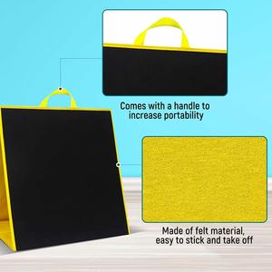 Foldable Double Sided Flannel Board Kids Free Standing Felt Letter Board Glossy Educational Toys Resources Bag Included - Product Image 6