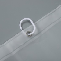 Rideau de douche étanche pour salle de bain, 12 m, doublure de rideau de douche, couleurs assorties, vente en gros