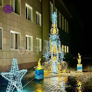 Wholesale 3D Christmas Tree Motif <b>Lights</b> Outdoor Waterproof LED Sculpture Decor - Product Image 2