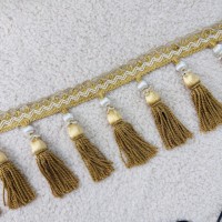 Bahroma Dastarxan rayonne gland franges passementerie rideaux décoration intérieure Shtory Pardachi Aksesuar