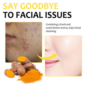 Almohadilla limpiadora de cúrcuma Eelhoe, limpia profundamente la piel, elimina la suciedad, controla el aceite, suaviza el esquí exfoliado y tierno - Product Image 3