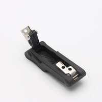 DK9041 Loquet de porte de conteneur, serrures à ressort réglables, loquet à levier avec poignée en caoutchouc et fixation en acier inoxydable