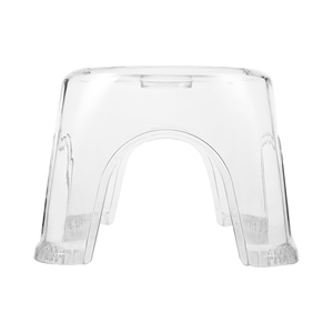 Wholesale Plastic Transparent Round Corner <b>Stool</b> Stackable Material Anti Slip Easy Carrying Multi Purpose Home <b>Office</b> Bathroom - Product Image 1