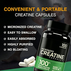 Capsules de créatine monohydrate en marque privée, comprimés de créatine pure non aromatisés micronisés pour une performance accrue et une croissance musculaire améliorée - Product Image 5
