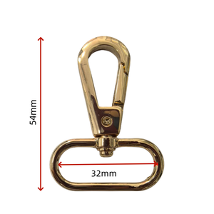 Kait jepret putar gesper logam untuk kulit, aksesori perangkat keras kerah anjing, kait klip untuk tali tas dompet - Product Image 5