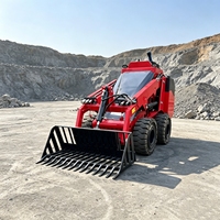 Hochwertiger Skid-Steer-Lader-Greiferschaufel-Anbau: Große Skelett-Schaufel