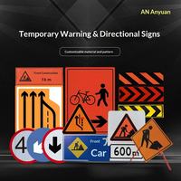Panneaux d'avertissement pour travaux routiers temporaires, signalisation de contrôle du trafic réfléchissante pour la sécurité des chantiers