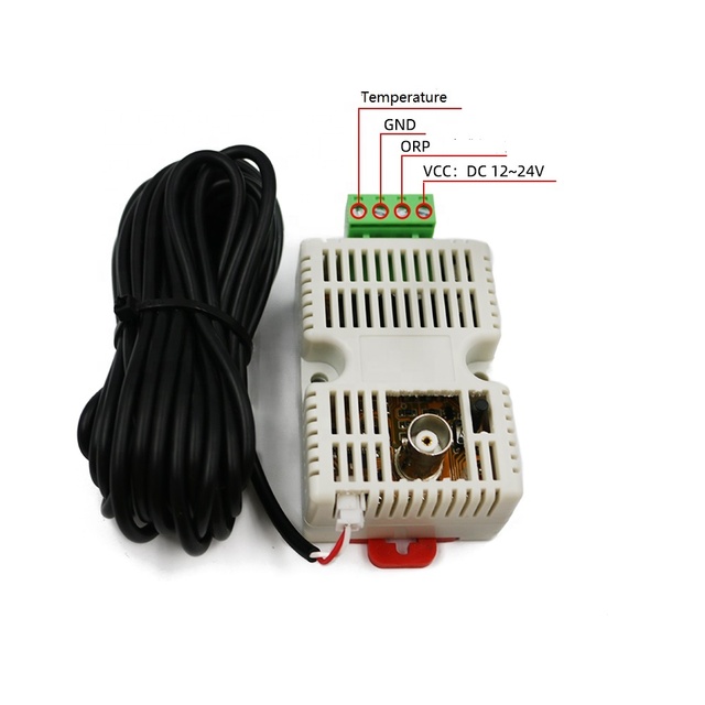 High Accuracy ORP Sensor with Stainless Steel Probe | 4-20mA Output for Aquaculture & Drinking Water