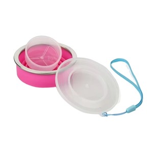 Échantillon GRATUIT – Gobelet pliable en silicone en gros, bouteille d'eau pliable, gobelets en plastique avec couvercle - Product Image 2