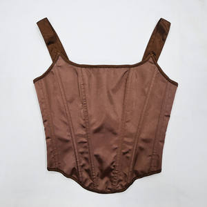 Corpetti e corsetti da donna in tinta unita corsetto e corsetti di nuova moda Sexy da donna Bustiers Slim Club Party abbigliamento - Product Image 6