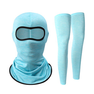 Masque facial de protection solaire pour homme avec couvre-jambes, anti-UV, respirant, séchage rapide, ensemble de cyclisme en plein air - Product Image 3