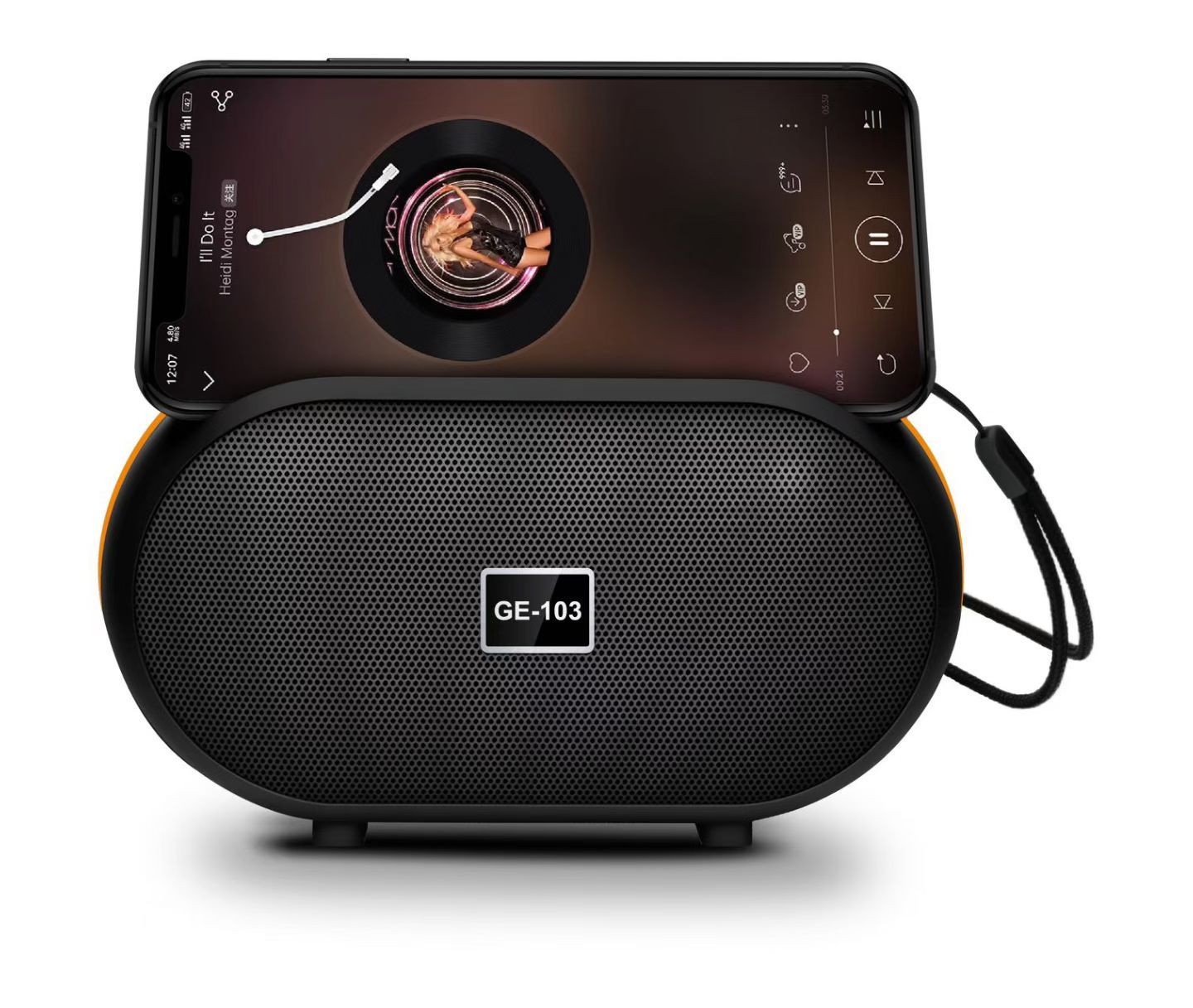 GE=103SUN Outdoor Solar Bluetooth Speaker Subwoofer - High Volume Outdoor Portable RGB Mini Sound System · image 3