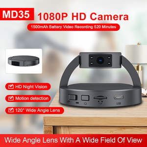 MD35 Máy tính để bàn Máy ảnh Mini <span class=keywords><strong>HD</strong></span> 1080P cơ thể DV <span class=keywords><strong>Cam</strong></span> máy ảnh tròn tầm nhìn ban đêm máy quay thu nhỏ 180 Quay Len Máy ảnh nhỏ nhất - Product Image 2