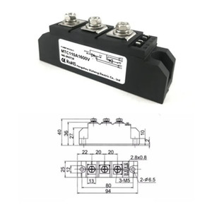 การสื่อสาร MTC800A1600V MTC1000A1600V MTC1200A1600V ไทรแอกกำลังสูง 800 1000 1200 1600V โมดูลไทริสเตอร์ ระบายความร้อนด้วยน้ำ - Product Image 1