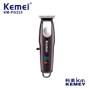 เครื่องตัดผมไฟฟ้าเคเมอิ KM-PG233 จอแสดงผล LCD กันน้ำ ชาร์จ USB สำหรับใช้ในบ้าน - Product Image 4