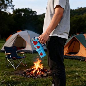 Sparkly Studded 40oz Stainless Steel Tumbler Handle Design Vacuum Insulated Portable Car Mug - Product Image 2