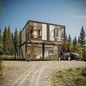 Khung Thép Lắp Đặt Nhanh Tùy Chỉnh 20ft 40ft Nhà Lắp Ghép Văn Phòng Nhà Tiền Chế Hiện Đại Sang Trọng - Product Image 1