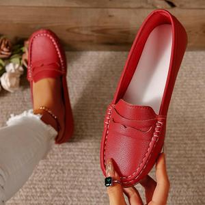 Soft Bottom Beef Tendon Breathable Hot Sale Women's Shoes New Casual Fashion Flat Shoe for Woman - Product Image 4