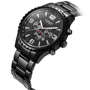 Reloj de Pulsera Casual de Negocios para Hombre, CIRREN 8056, 44 mm, Aleación, Cristal, Correa de Acero Inoxidable, Movimiento de Cuarzo de Lujo, Venta al por Mayor Personalizada - Product Image 2
