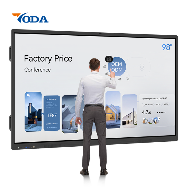 98 Inch Interactive Flat Panel Interactive Board Smart Board Touch Screen 4K Digital Whiteboard Conference Room Enterprise