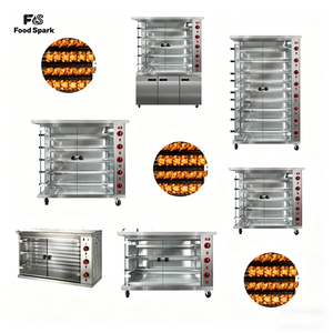 Rôtissoire à poulet verticale de qualité supérieure pour <span class=keywords><strong>restaurant</strong></span>, grande capacité, en acier inoxydable, commerciale, au gaz et électrique - Product Image 1