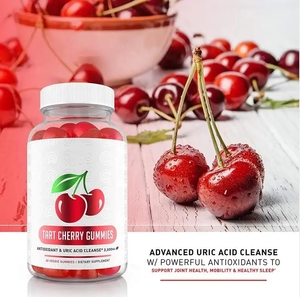 Boccale di caramelle gommose alla ciliegia biologica personalizzata con acido urico avanzato vegano - Product Image 3