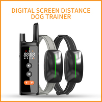 3300FT Langstrecken-Hundetrainingshalsband mit Schockfunktion, IP67 Wasserdicht, Automatischer Antibellmechanismus, Wiederaufladbares Nylon-Halsband für Hunde Aller Größen