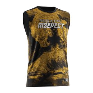 Uniformes de Boxeo Tailandés de Sublimación Suave de Buena Calidad, 2 Conjuntos de Ropa Deportiva de Boxeo Chaleco de Gimnasio Mma para Hombre de Alta Calidad - Product Image 3