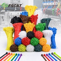 Attaches-câbles en nylon 66 coloré 3,6x250mm 10 pouces avec étiquette personnalisée pour importateurs et grossistes