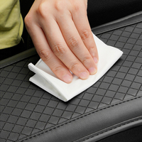 Coussin d'accoudoir de voiture en cuir PU gaufré, mousse à mémoire de forme, bande élastique respirante perforée, pour BMW Toyota Honda