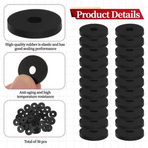 แหวนยางกันรั่วสีดำขนาด 25.4x6.35x3 มม. สำหรับซ่อมแซมรอยรั่วในระบบประปา - Product Image 3