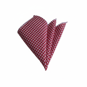 <b>Red</b> and White <b>Gingham</b> Patterned Neckerchief - Product Image 2