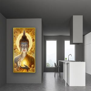 Charme Éclatant : Collection d'Art en Porcelaine Ornée de Cristaux, Tableau Suspendu Atmosphère Rose avec Lumière LED - Product Image 2