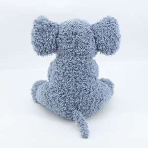Jouet en peluche pour accompagner le sommeil - Éléphant en peluche bleu gris réconfortant pour les enfants - Product Image 3