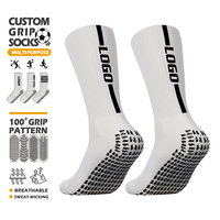 Chaussettes de sport de football pour hommes, chaussettes de football antidérapantes, design de chaussettes de football, logo tricoté, chaussettes antidérapantes personnalisées pour le football