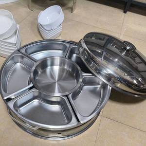 Estufa de comedor rotativa con diseño de disco creativo <span class=keywords><strong>malayo</strong></span>, vajilla de plato de cerámica extra gruesa para equipo de sujeción de calentamiento de Alcohol - Product Image 3