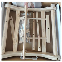 Métier à tisser multifonctionnel en bois massif à faire soi-même, roue à filer domestique, outils de fabrication de tapisseries en laine faites à la main, logo personnalisé, travaux de couture à domicile