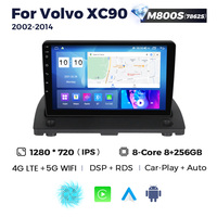 MEKEDE Android 11 8core 8+128G Amplifier Mobil untuk Volvo XC90 2002-2014 GPS 4G WIFI DSP RDS AM FM Kamera 360 SWC Audio Radio Mobil