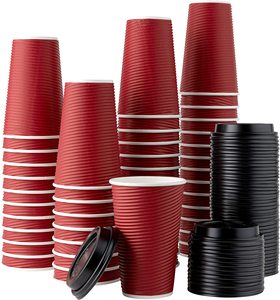 Tazza di <span class=keywords><strong>carta</strong></span> di vetro di caffè da asporto compostabile eliminabile amichevole di eco di vendita calda della fabbrica per caffè - Product Image 6