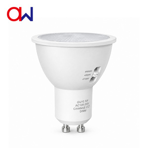 หลอดไฟ LED GU10 5W สปอตไลท์ AC120V ได้รับการรับรอง ETL 2700K-4000K-6000K สำหรับใช้ภายในอาคาร หลอดไฟ LED GU10 เปลี่ยนค่า CCT ได้ - Product Image 5