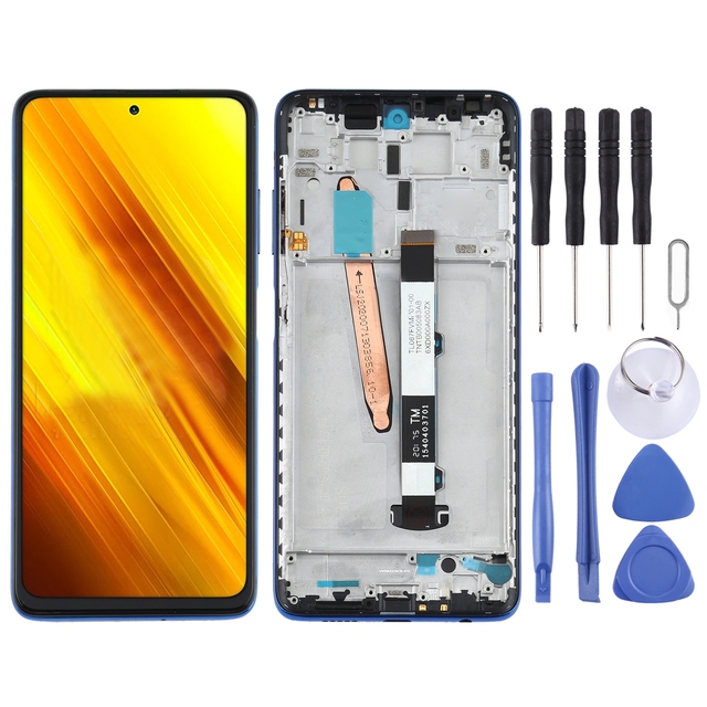 Original Display Screen Lcd With Frame for Xiaomi Poco X3 NFC / Poco X3 Mobile Phone Lcd Display Screen Touch Digitizer Assembly