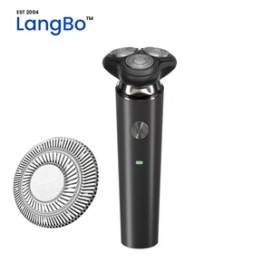 Afeitadora de seguridad de triple hoja para hombres, Afeitadora eléctrica recargable impermeable de bajo ruido para hombres - Product Image 6