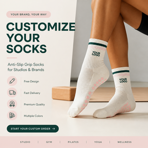 Free Sample Low MOQ Non Slip Yoga <strong>Grip</strong> <strong>Sock</strong> <strong>Custom</strong> Design Women Pilates <strong>Sock</strong> Knitted Crew Yoga <strong>Socks</strong> - Product Image 1