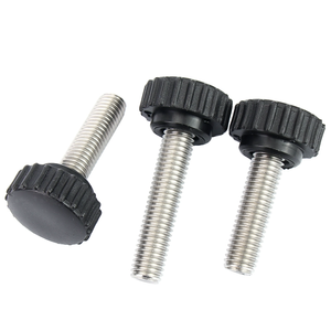 M4 M6 M8 Head Handle <strong>Screw</strong> Knurled Rubber Plastic Head Thumb <strong>Screw</strong> 10mm 12mm <strong>20mm</strong> 25mm 40mm 50mm Tightening Bolt - Product Image 3